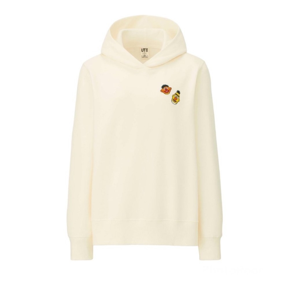 Sesame Street Hoodie Kaws X Uniqlo White Bert & Ernie Sweatshirt XS
